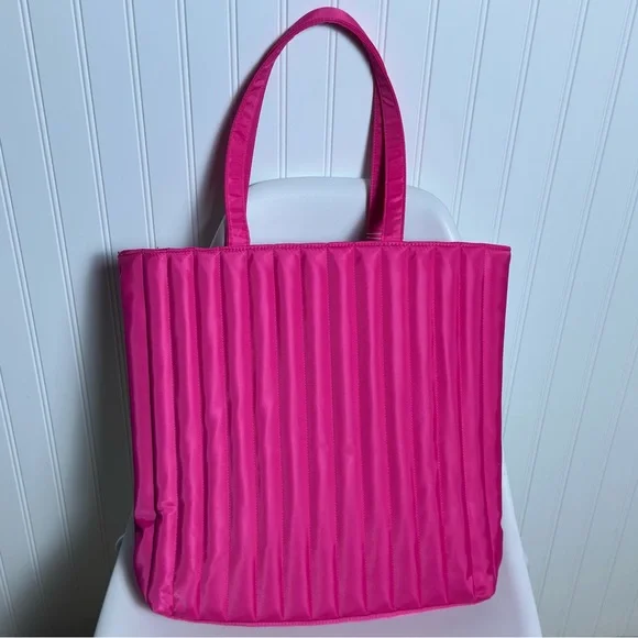 Kate Spade Fragrances pink Tote travel Bag Shopper Overnight Beach Handbag - Picture 4 of 7